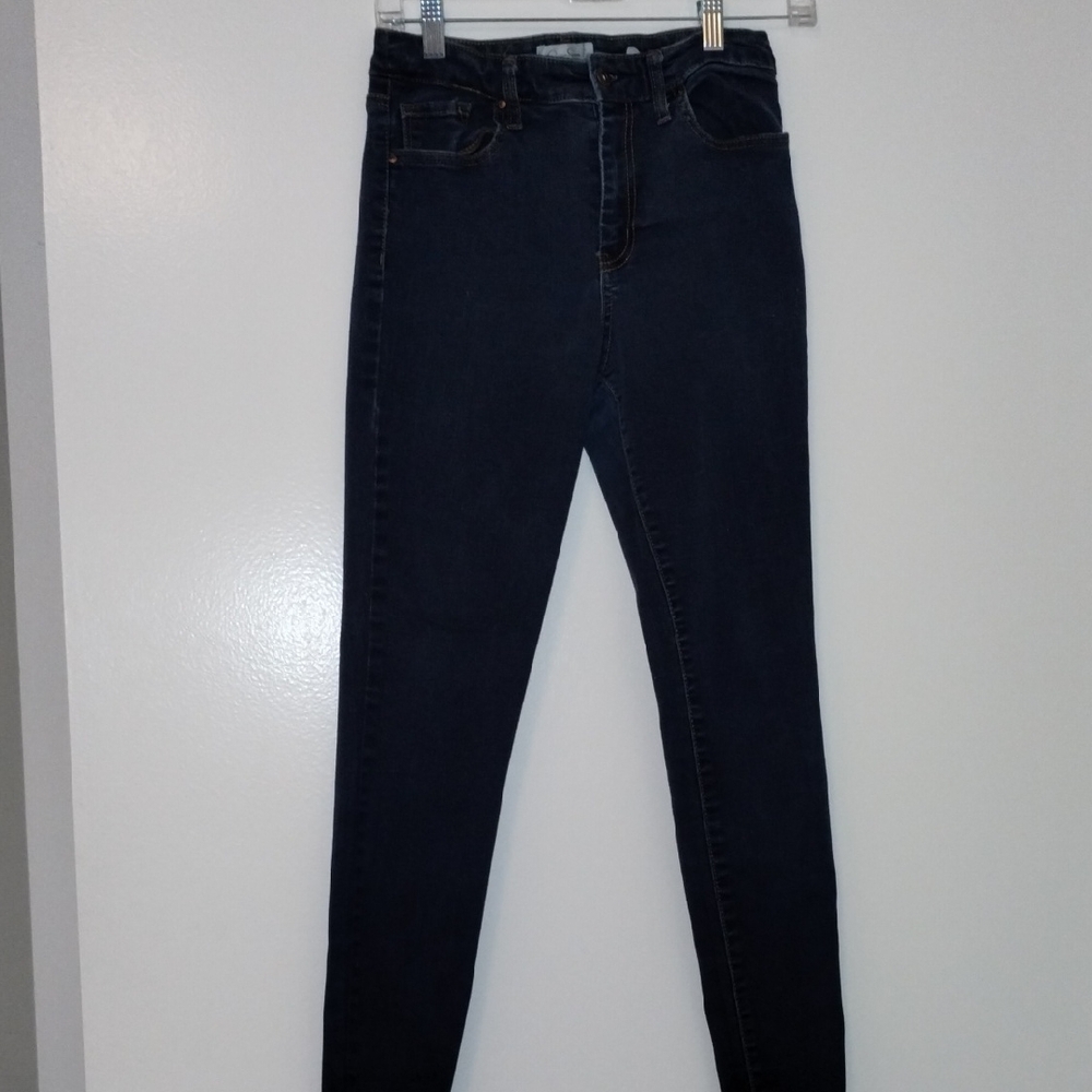 Jessica Simpson Women's High Rise Dark Navy Blue Jeans
